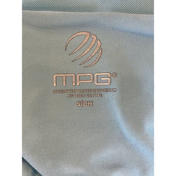 MPG Midi Dress Teal Blue Built in Bra Racerback Athletic Size Small - Picture 6 of 12